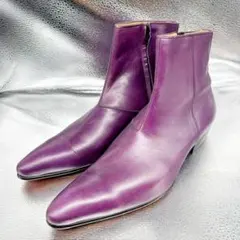 ★CALZTURE UOMO★ブーツ/27.0cm/ショートブーツ/パープル