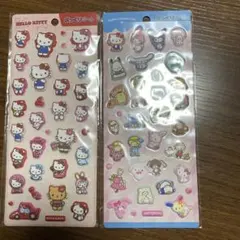 サンリオ ハローキティ サンリオキャラクターズぷっくりシール2枚セット