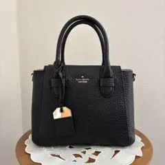 美品【ケイトスペード 】本革 2WAY トートバッグ ブラック