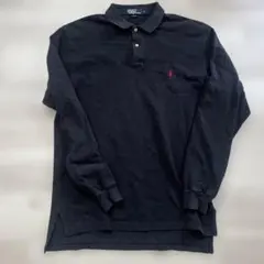 ポロラルフローレン　長袖ポロシャツ　ブラック