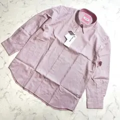 新品タグ付★定価28,600円 ミラショーン 総柄シャツ 赤ライトレッド系 50のサムネイル