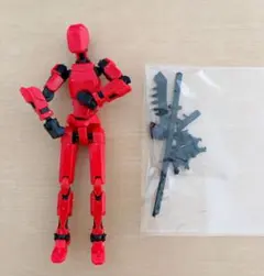 戦闘フィギュア セリア 赤 組み立て済み デッサンのサムネイル