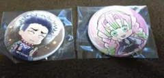 鬼滅の刃　とじコレ缶バッジ花鳥風月　悲鳴嶼,甘露寺セット