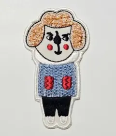 한국 자수 헝겊 인물 모티브