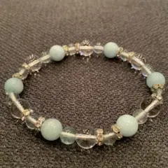 天然石　パワーストーン　エンジェライト　水晶　ブレスレット　天使の石　平和　癒し