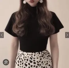 グレイル rut265 ハイネックフレアスリーブニットトップス