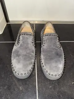 Christian Louboutin スリッポン スタッズ グレーのサムネイル