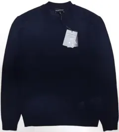 【新品】エンポリオアルマーニ　定番無地の「メンズ・ニット」S(46相当)のサムネイル