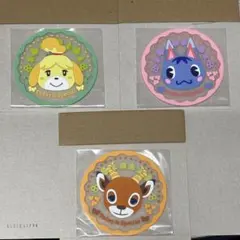 どうぶつの森　クリアラバーコースター　しずえ　ブーケ　ペーター　3種セット