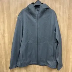 即決 UNIQLO ユニクロ ブロックテックパーカ XL グレーのサムネイル