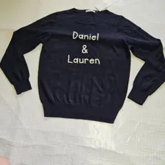Te chichi Daniel & Lauren ビーズロゴ ニット 紺M