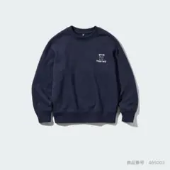 キッズ/ユニクロ/ウルトラストレッチスウェットシャツ/ネイビー/150cm