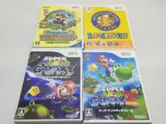 【即日匿名配送】Wiiソフトまとめ売り 4本セット マリオシリーズ