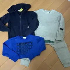 【120センチ】春秋　薄手スウェットアイテム　4点セット