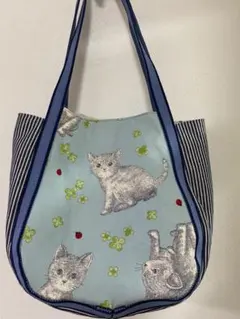 【新品未使用】ねこ柄チューリップバッグ