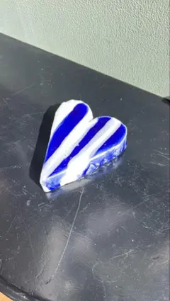 MV% ストライプのハート大サイズ