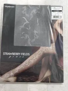 【新品未使用】STRAWBERRY-FIELDS ブラック ストッキング M-L