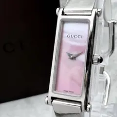 GUCCI時計 1500L ピンクシェル 1Pダイヤ 箱付き - メルカリ