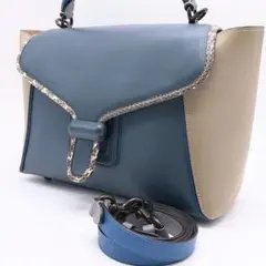 COACH クーリエ キャリーオール 2WAYバッグ レザー/パイソン1178 