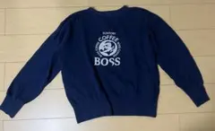 BOSS ネイビー トレーナー コットン100%