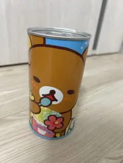 リラックマ 缶 かわいいデザイン　貯金箱