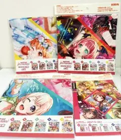 バンドリ！ ガールズバンドパーティ！ オリジナルちりめん風風呂敷・ノート