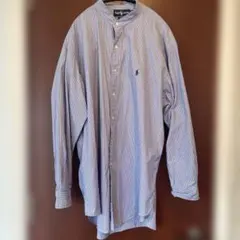 No.11 Ralph Lauren ストライプ ボタン ダウンシャツ L