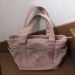 SNOOPY/コーデュロイ トートバッグ