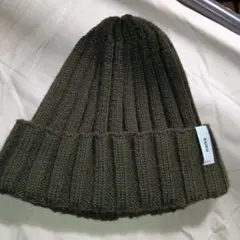 marka リブニットキャップ オリーブ
