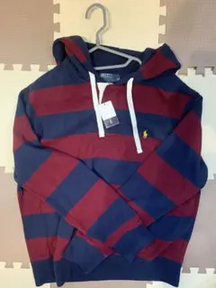 Ralph Lauren XL 赤青ストライプパーカー