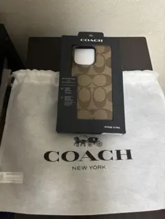 が*む様 COACH iPhone 15 Pro スリムラップケース