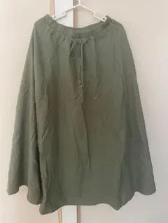 パラスパレス フレアスカート カーキ　日本製のサムネイル