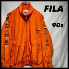 헌 옷 90s FILA 단장 짧은 길이 저지 폴리 에스테르 32