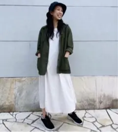 ウォッシュユーティリティージャケットカーキユニクロUNIQLOジャージーGU