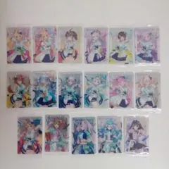 ホロライブ ウエハース Vol.3 メタリックプラカード 17枚セット