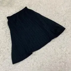 MACKINTOSH PHILOSOPHY フレアスカート　ウール素材　緑　36