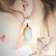 18　白猫ピアス