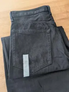 GU バレルレッグジーンズ＋EC　丈長め　ブラック　30インチ