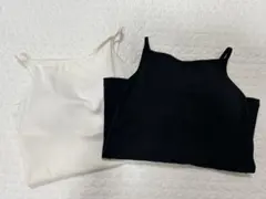 ユニクロ　エアリズムコットンボートネックブラキャミソール