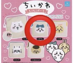 ちいかわ ハチワレ 刺繍 ポーチ もこもこポーチのサムネイル