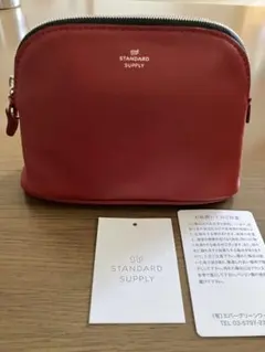 STANDARD SUPPLY レザー　ポーチ レッドのサムネイル
