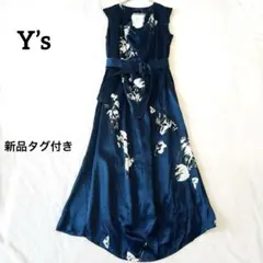 希少 美品 ワイズ ヨウジヤマモト 総柄 ドット 刺繍 ノースリーブ