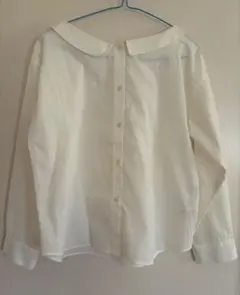 earth music&ecology ホワイト長袖シャツ