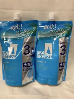 씨 브리즈 린스 인 샴푸, 리필, 1000ml, 2개 세트