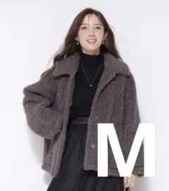 アプワイザーリッシェ　ステンカラーボアコート　2024AW