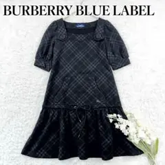 美品 BURBERRY BLUE LABEL 半袖ワンピース ノバチェック 38のサムネイル
