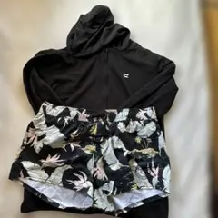 BILLABONG フード付きパーカーと水着ショーツセット