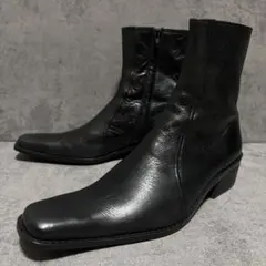 5351POUR LES HOMMES バックジップブーツ 46 28cm ハイヒール ポインテッド サイドジップ ブーツ｜5351POUR LES HOMMES