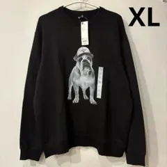 GU スウェットプルオーバー ドッグ ブラック XL