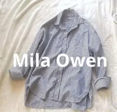 ミラオーウェン　Mila Owen ストライプ柄 F長袖シャツ ブラウスのサムネイル